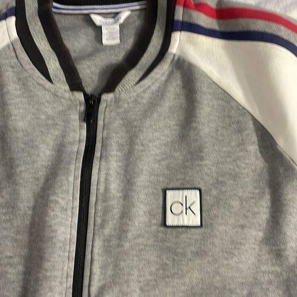 Calvin Klein Men’s Varsity Baseball Zip up Jacket Size XL - Picture 2 of 5